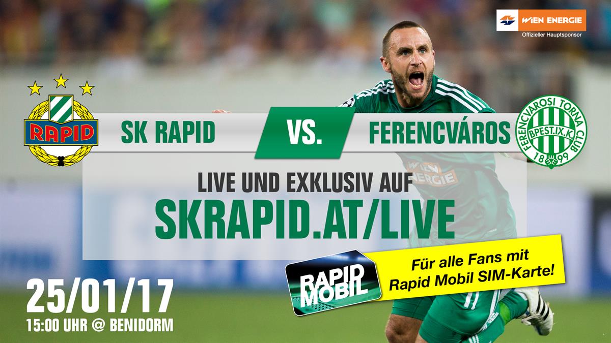 Livestream Rapid vs Ferencvaros