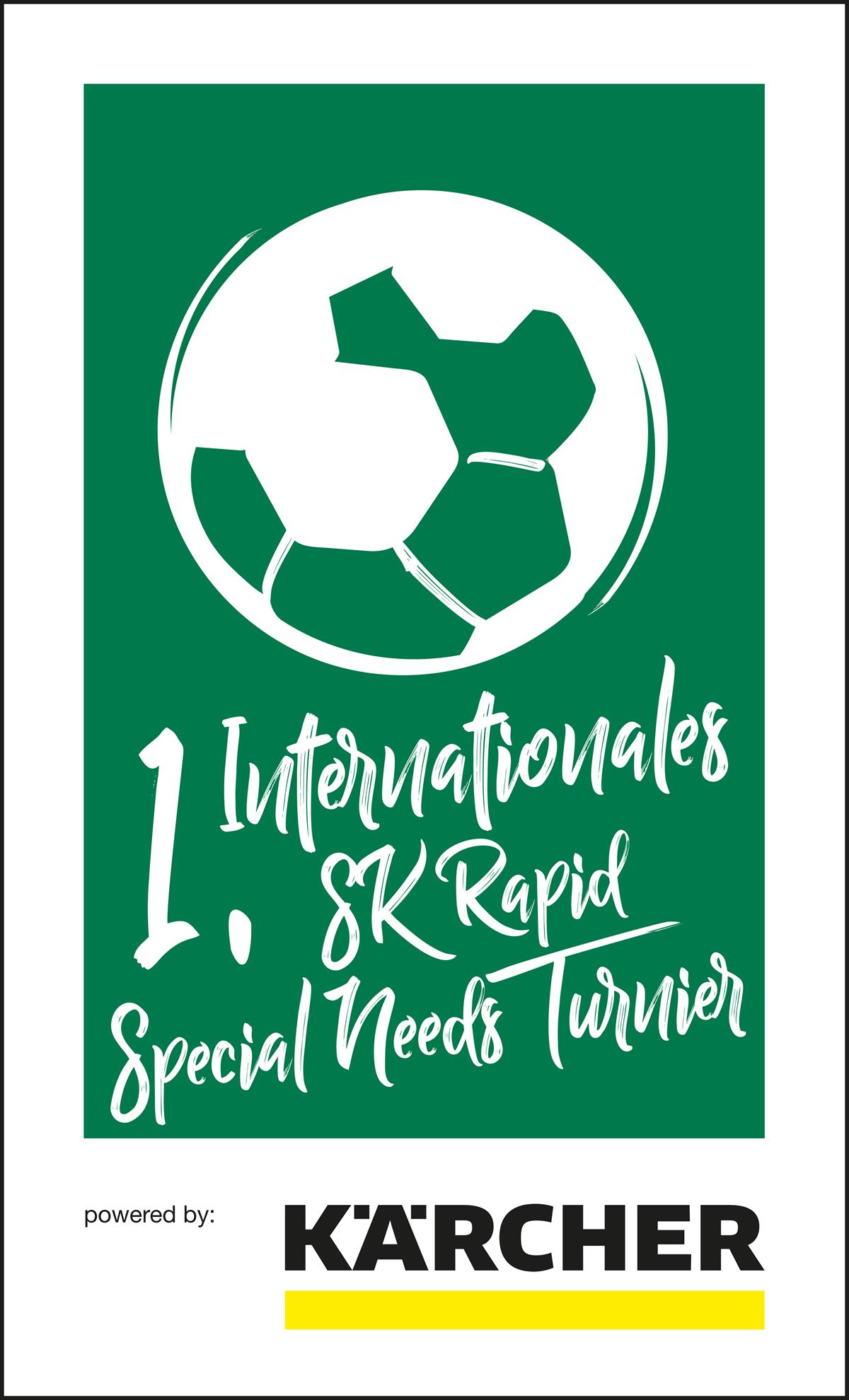 Logo Internationales SK Rapid Special Needs Teams-Turnier powered by KÄRCHER