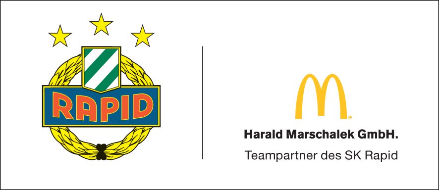 Composite Logo SK Rapid Wien  H. Marschalek McDonald´s 