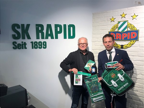 Rapid hilft betroffenen Kindern der Brandkatastrophe in Simmering - Bild © SK Rapid Wien Rapid, Simmering