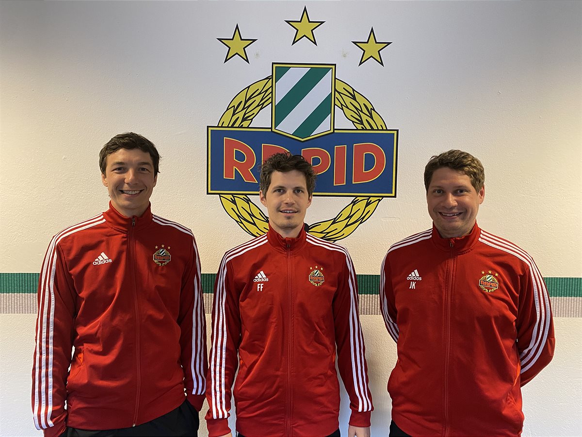 Das neue Akademie-Trainer-Trio – v.l. David Gattinger, Florian Forster und Jürgen Kerber