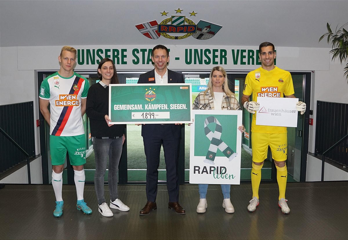 Weltfrauentag – SK Rapid spendet für Wiener Frauenhäuser