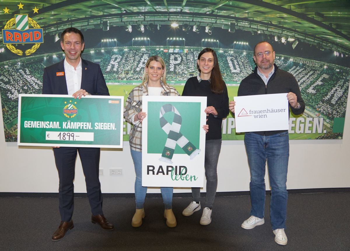 Weltfrauentag – SK Rapid spendet für Wiener Frauenhäuser