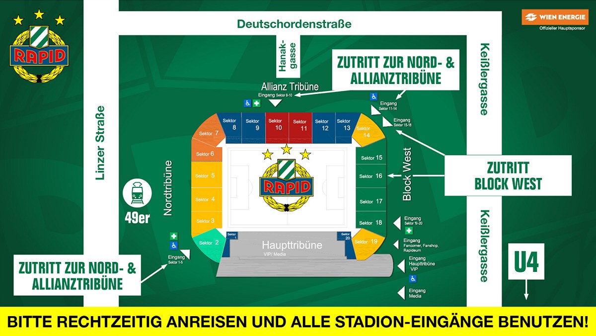 Eingänge Allianz Stadion