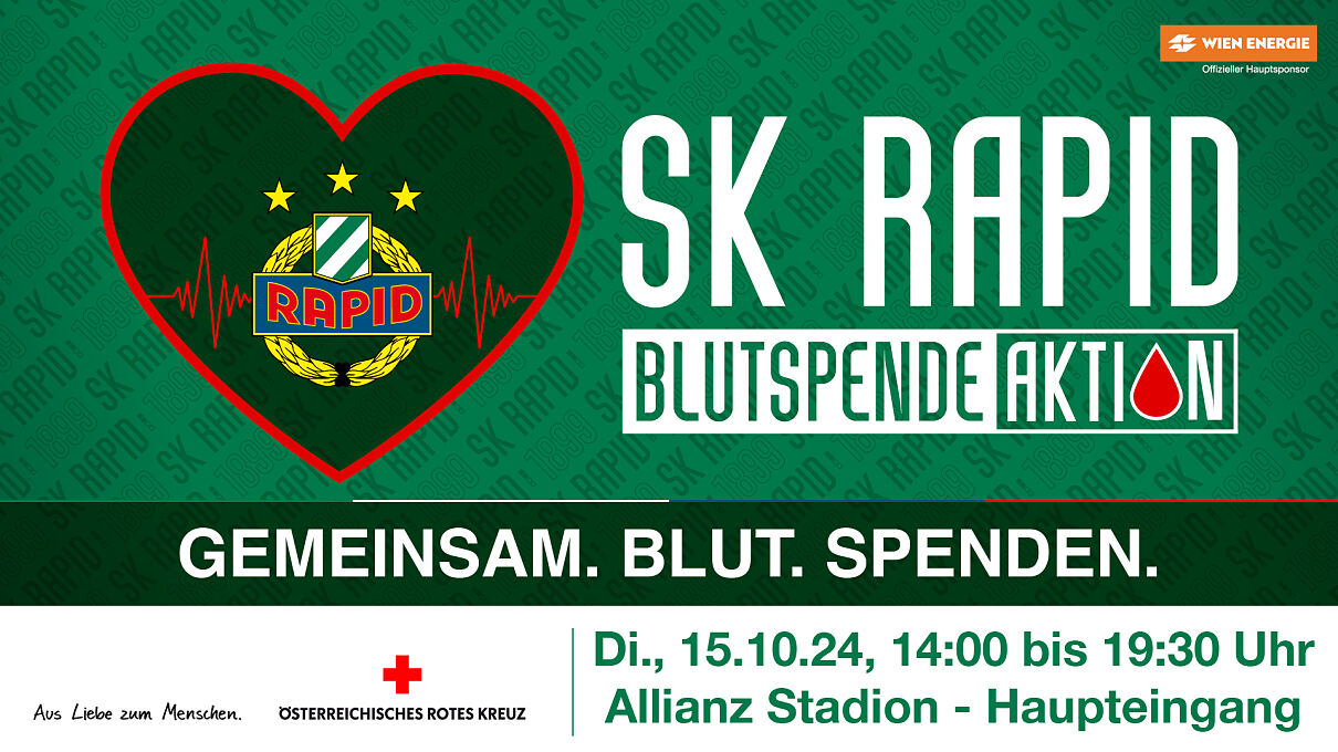 SK Rapid Blutspendeaktion 2024