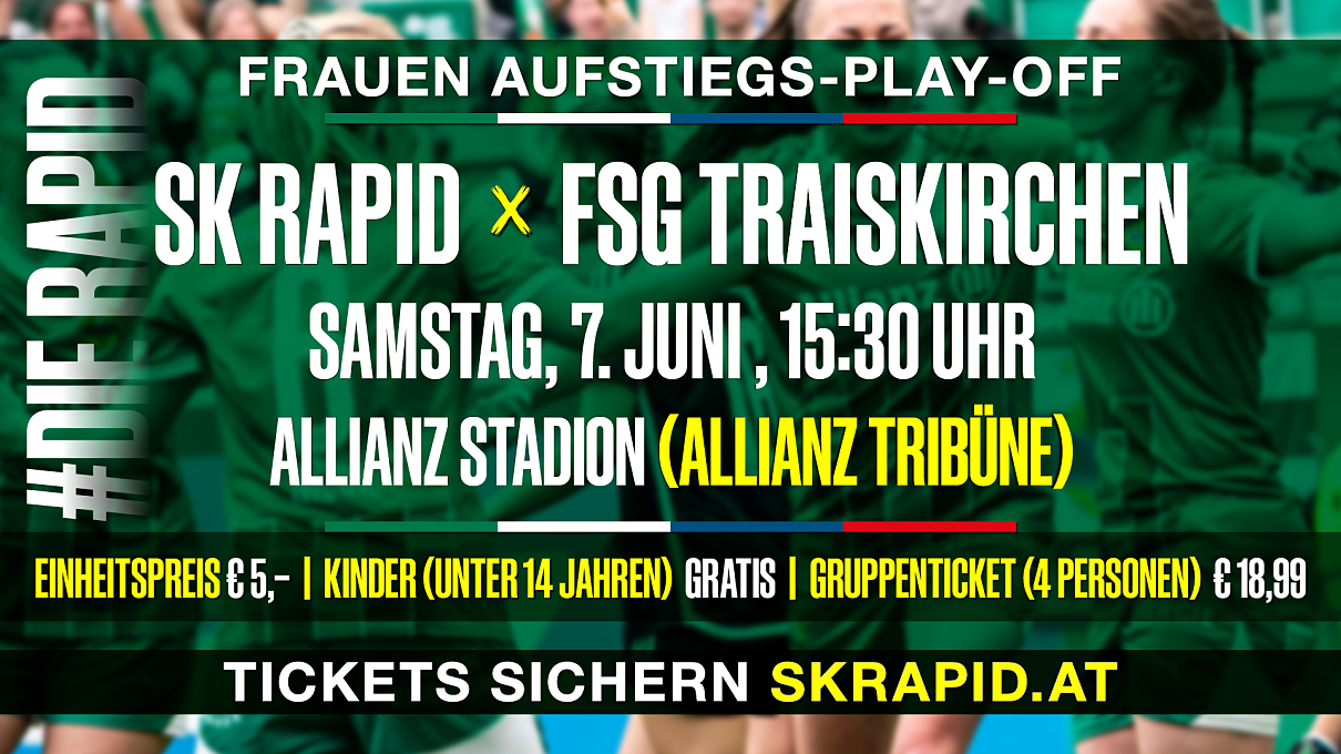 SK Rapid Frauen: Infos zum Relegations-Heimspiel