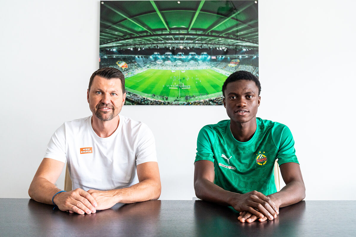 Markus Katzer & Rapid II-Neuzugang Keneth Yeboah Bonsu | September 2025