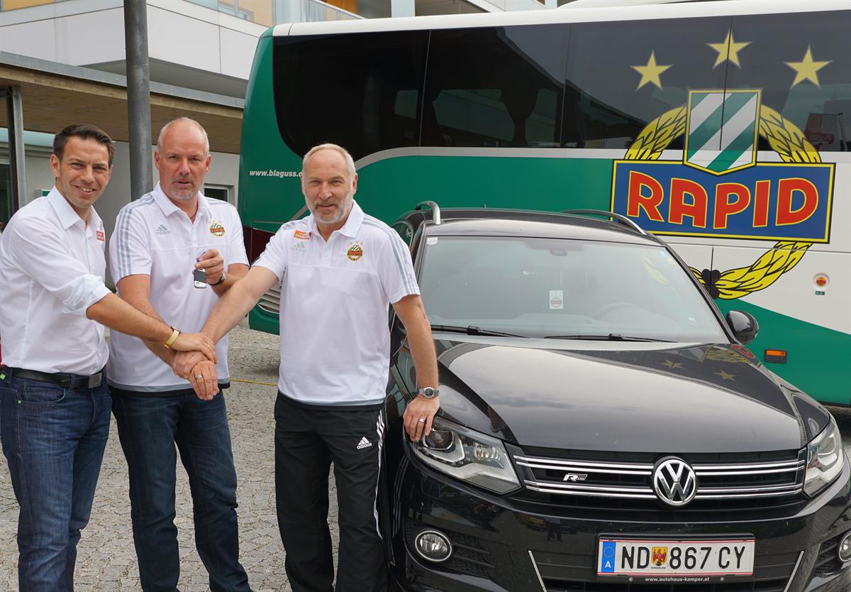 Partnerschaft SK Rapid und Autohaus VW Kamper
